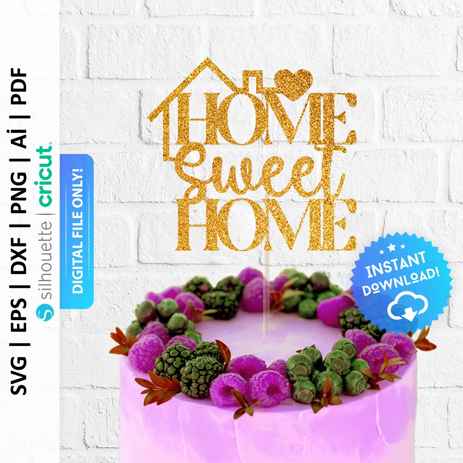 Home Sweet Home Cake Topper Svg Welcome Home Party Welcome - Etsy