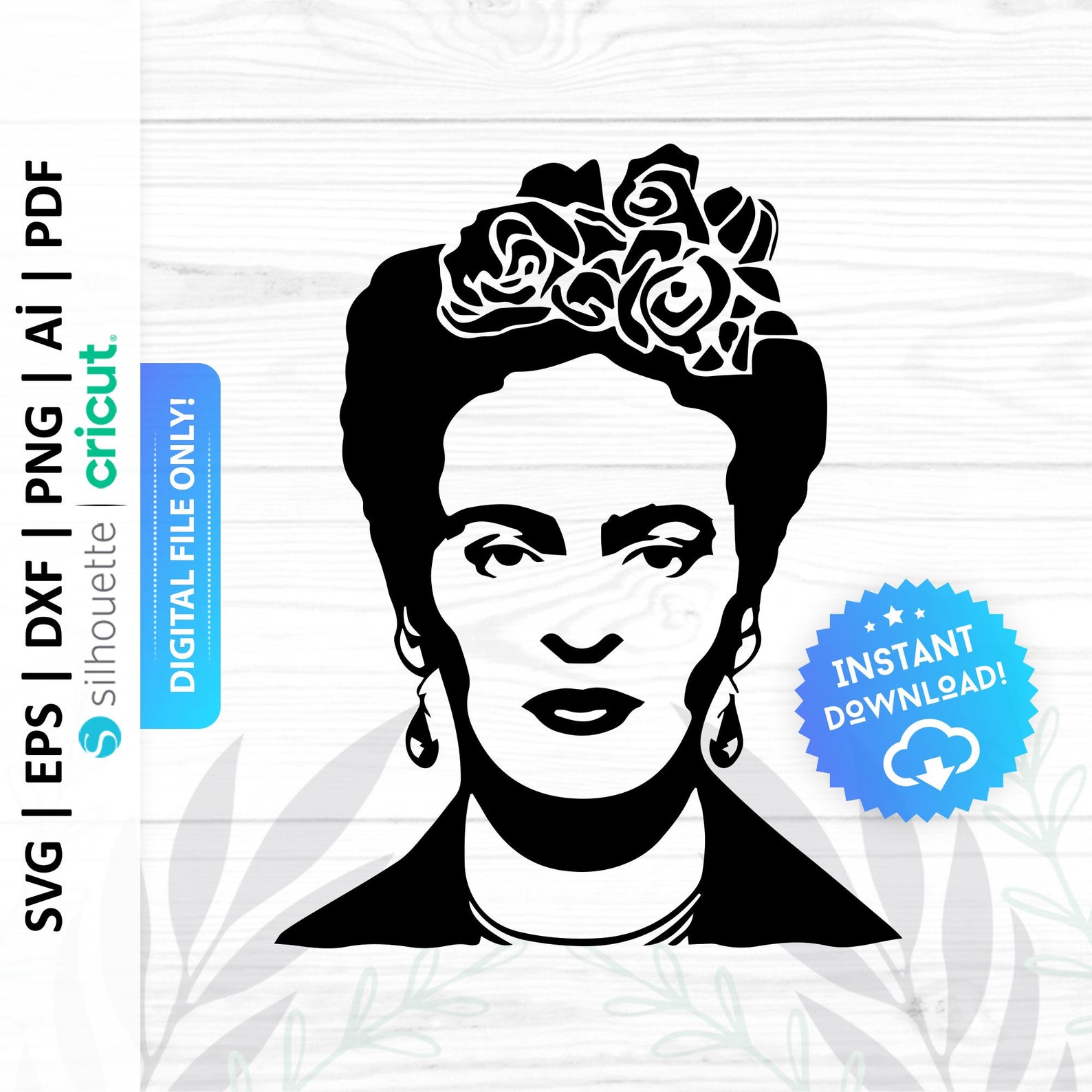 Frida Kahlo Svg File, Frida Khalo Svg File, Frida Kahlo Clip Art File ...