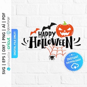 Fröhliches Halloween SVG, Halloween Shirt, Halloween Png, Halloween Zeichen, Herbst Halloween Kürbis, Halloween Dekor - PD0393