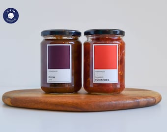 Pantone Canning Jar Labels - Custom Rectangular Stickers - Kitchen Organization