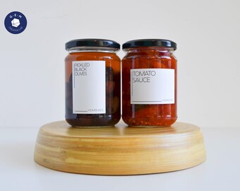 Sleek Canning Jar Labels - Custom Rectangular Stickers - Kitchen Organization