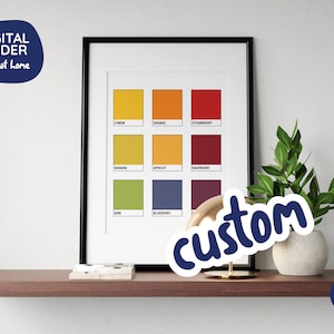 Poster personalizzato in stile Pantone - Grafica da stampare
