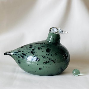 IDEE 秋山花 アート 琉球ガラス 白鳥 猫 フラワーベース Toikka Bird - Etsy