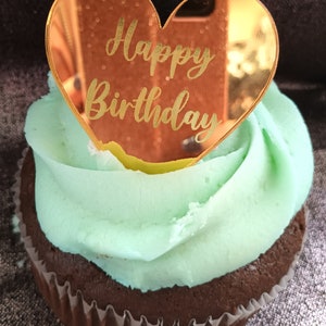 Personalised acrylic disc , cupcake cake topper, birthday disc ,fathers day 6cm disc