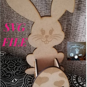 SVG file Easter bunny basket egg holder Easter box