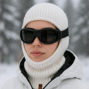 Hand Knit Balaclava Ski Mask - Custom Hooded Cowl