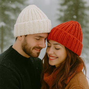 Modèle simple de bonnet épais | Conception hivernale de fils volumineux | Tutoriel PDF | Bonnet Love