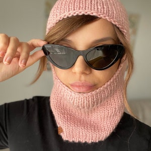 Beanie Balaclava Hat Knitting Pattern