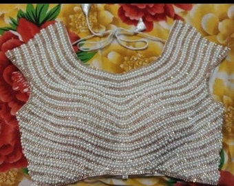 white wedding blouse
