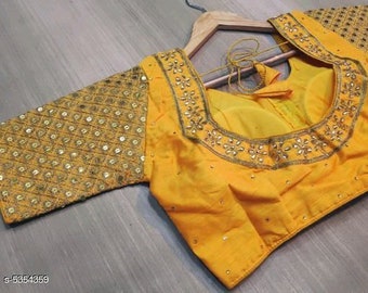 yellow work blouse