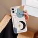 Moon card pocket case iPhone 13 Pro Max iPhone 11 Pro iPhone 12 Mini iPhone 8 iPhone xr iPhone XS Max iPhone 7 s iPhone SE 2020 case ys393-1 