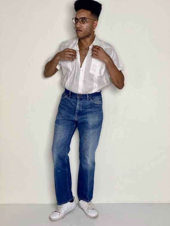 Distressed Lee Jeans 1980s