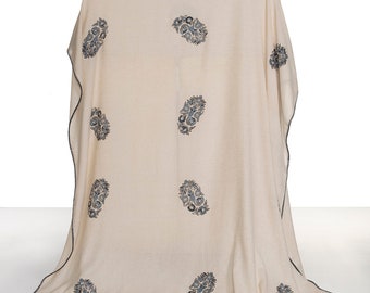 Turkish Cotton & Linen Throw Blanket Bedcover SofaCover  Multifunctional Seasonal Hand Printed  Handmade  150x220cm