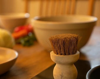 Spazzola per pentole e padelle in fibra di cocco fatta a mano – Spazzola da cucina ecologica e naturale per pentole e padelle