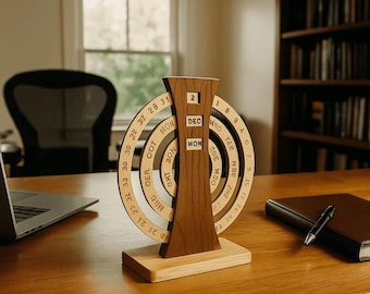 Eeuwigdurende houten kalender – handgemaakte tijdwaarnemer voor thuis