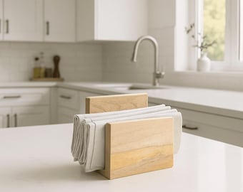 Servilletero clásico de madera de mango – Hecho a mano