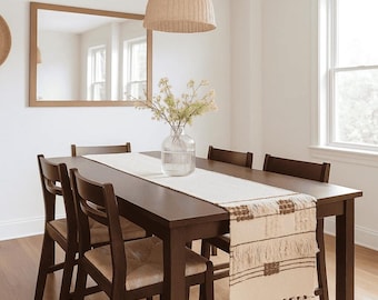 Bohemian Handwoven Table Runner – Artisan Dining Decor