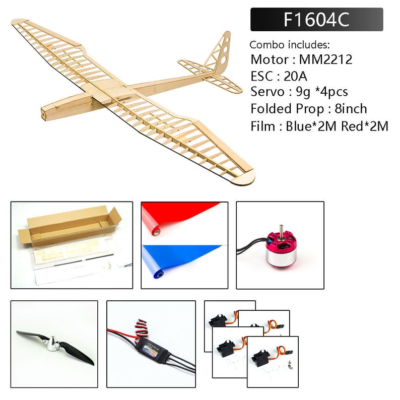 F16 Sunbird Electric Glider Laser Cut Balsa Kit 1600mm Etsy