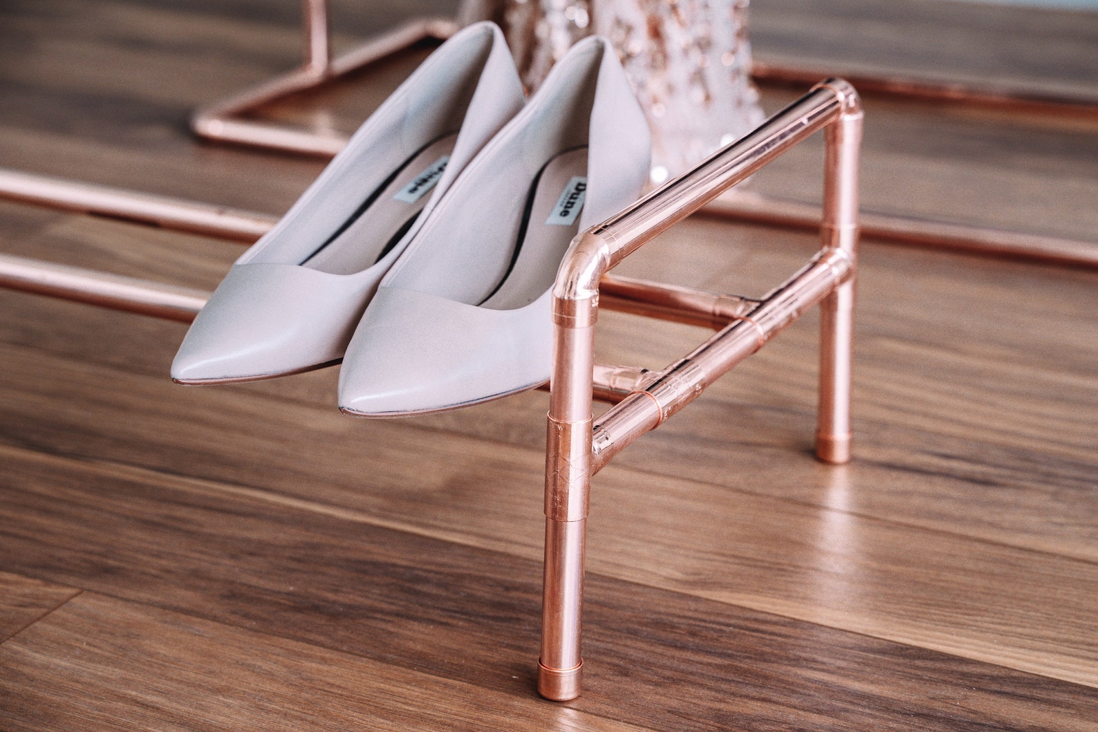 Shoe Rack / Garment Rack / Shoe Storage / Copper Pipe Shoe Etsy