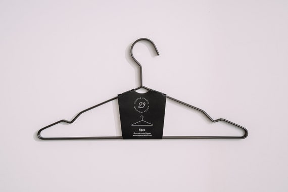 Wire Coat Hangers Set of 5/10/20 Black Clothes Hangers - Etsy