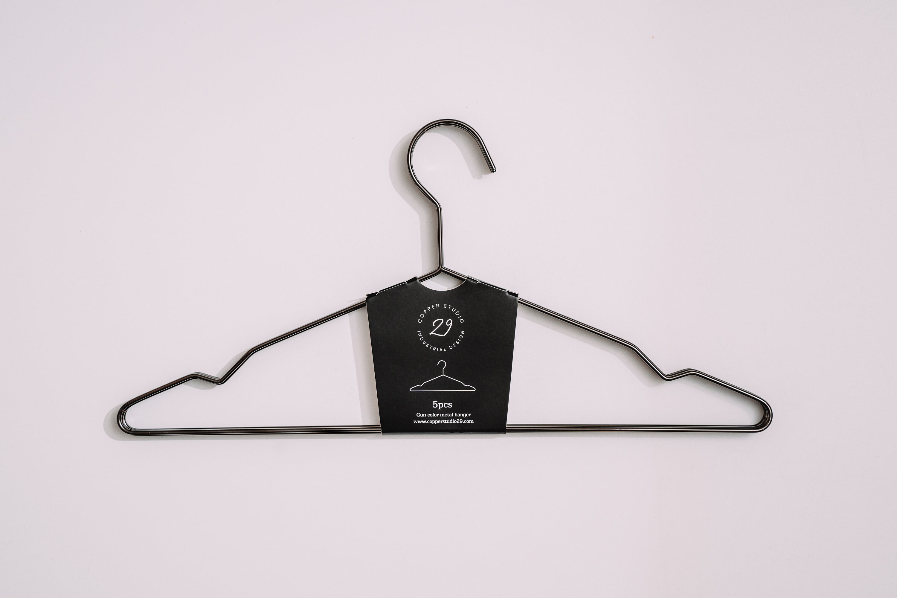 Wire Coat Hangers Set of 5/10/20 Black Clothes Hangers Metal Wire