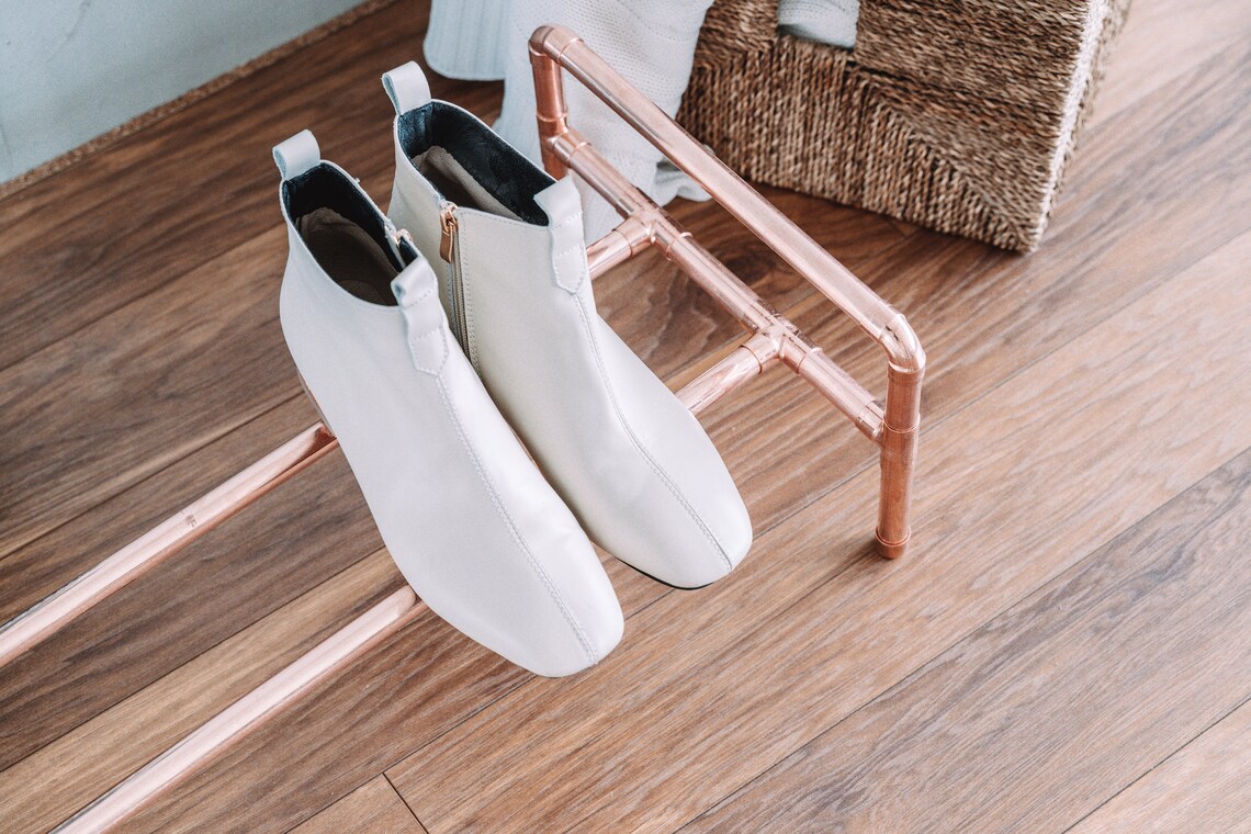 Shoe Rack / Garment Rack / Shoe Storage / Copper Pipe Shoe Etsy