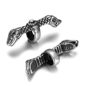 Stainless Steel Snake Hooks OT Clasp for 3mm Leather Bracelet Jewelry Making DIY Accessories