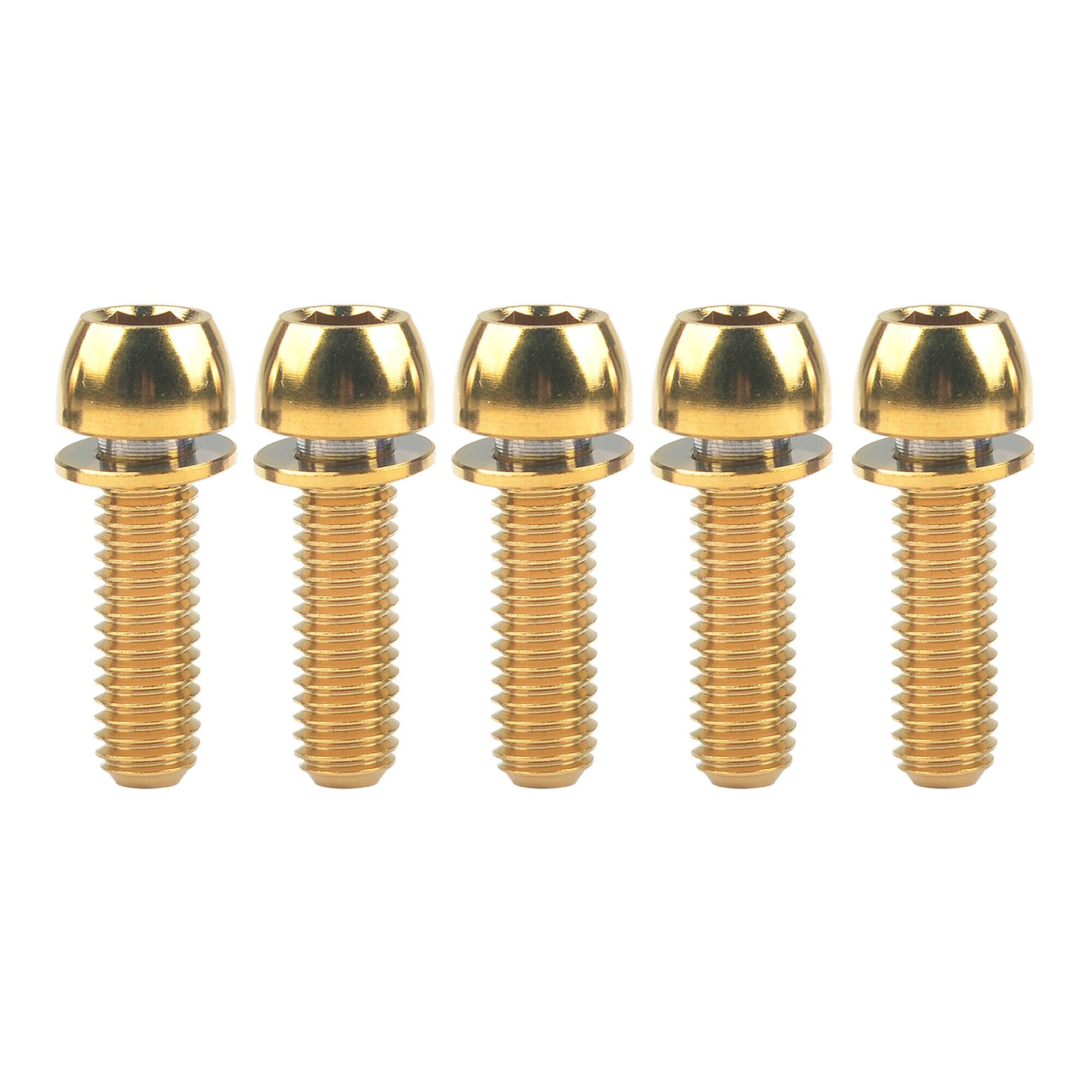 4 Viti Testa Conica M6x15mm Titanio GR5 Arcobaleno Per Freno Bicicletta