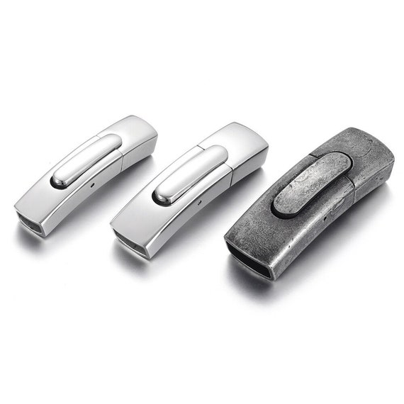 4 Sets 3mm Hole Stainless Steel Bayonet Clasps - Mirror Gold Jewelry Making Connectors