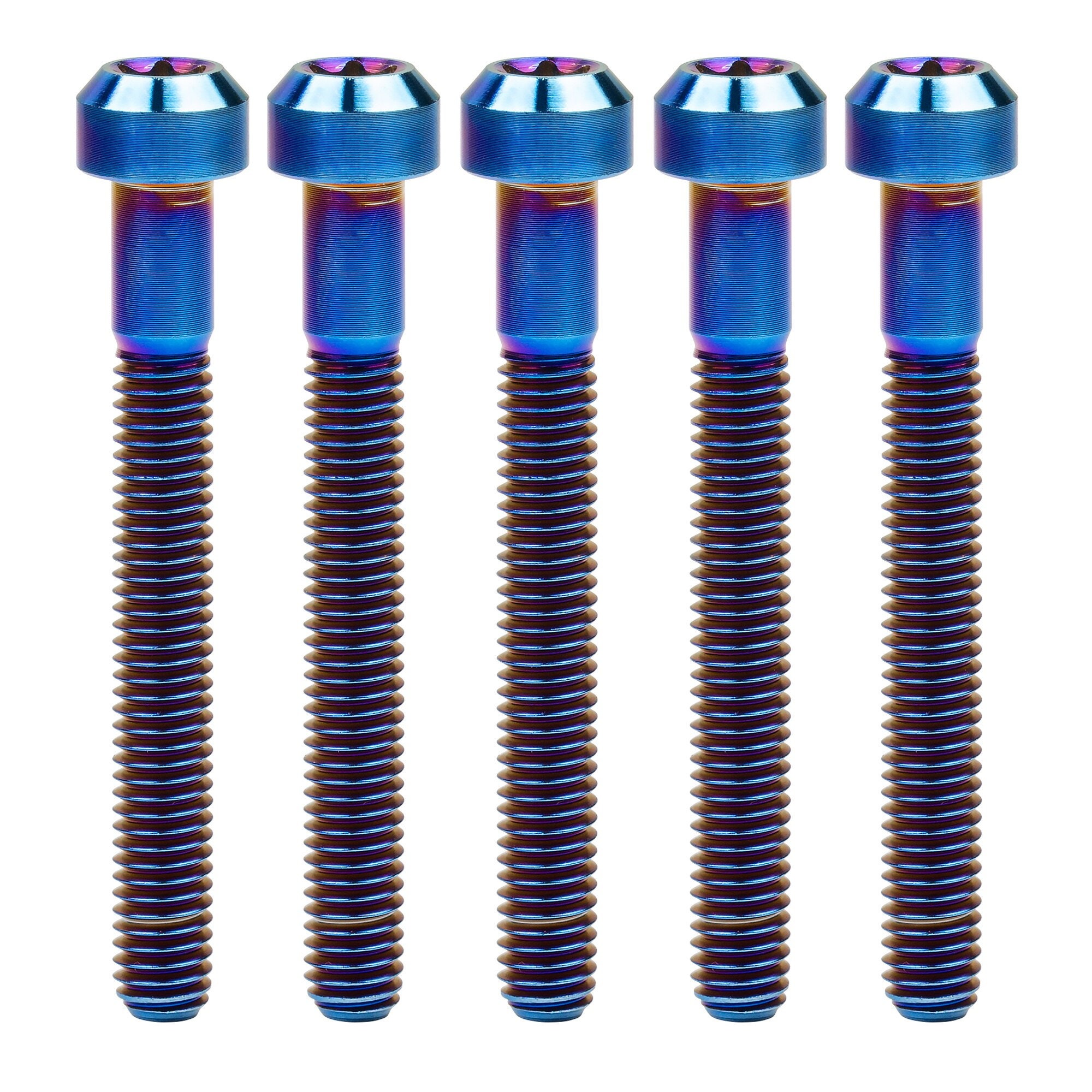 6 Stück Titan Schrauben M6x20mm Torx Kopf Flansch Schrauben