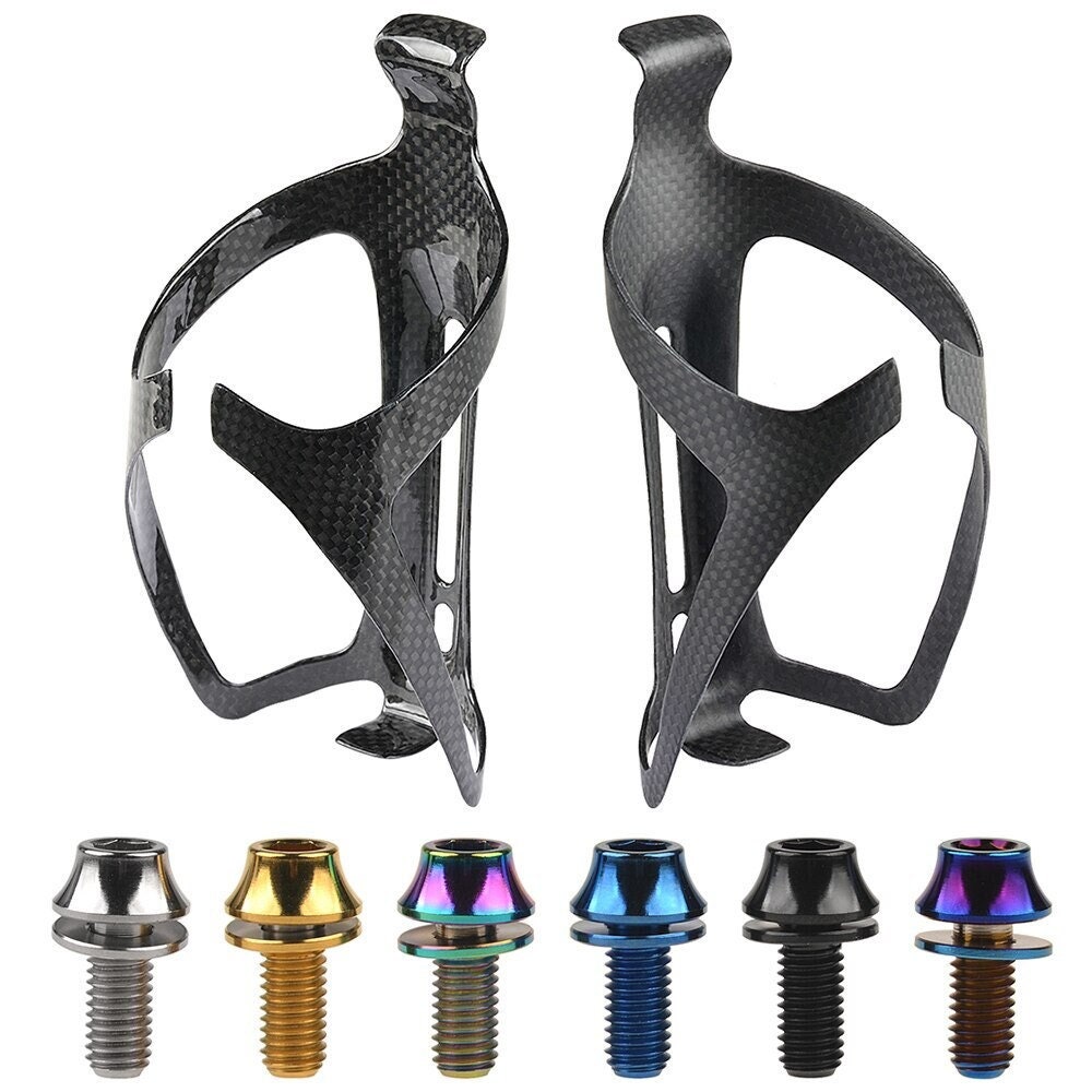 Full Carbon Fiber Bicycle Water Bottle Cage With M5x12mm