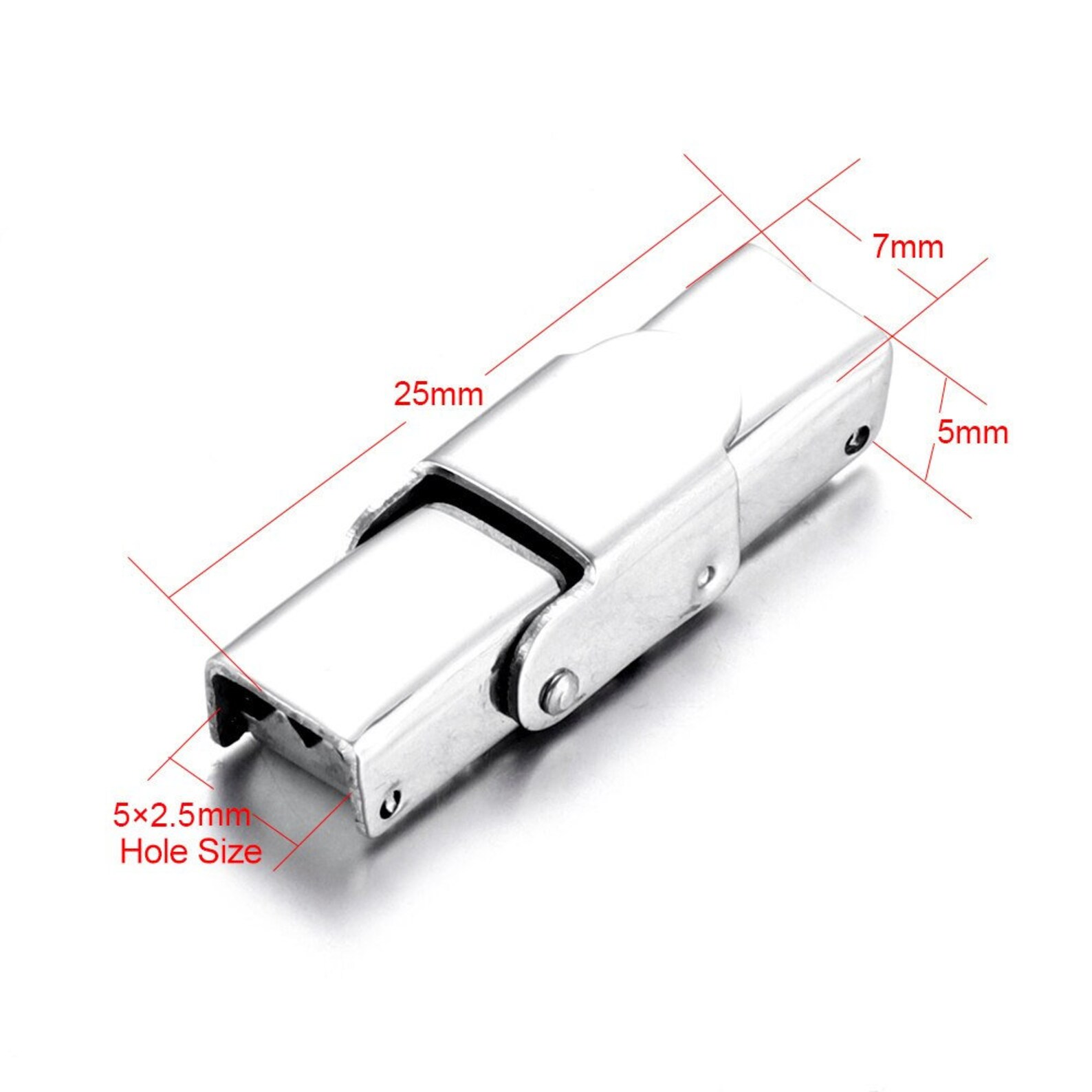 10pcs Stainless Steel Clasp Crimp Jaw Hook Watch Band Clasp Etsy