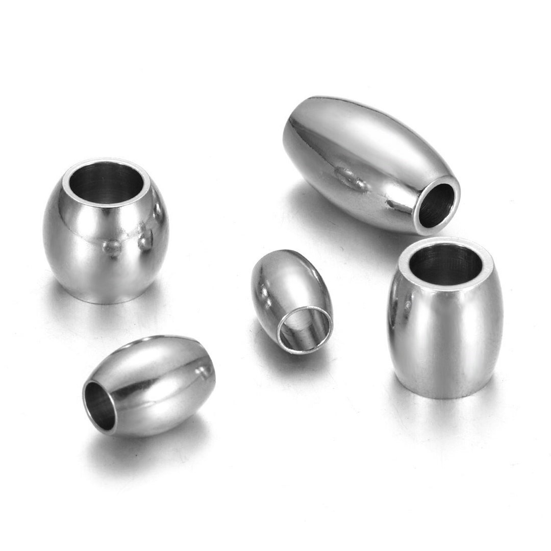 PH PandaHall 200pcs 6mm Stainless Steel Spacer Beads - 3.5mm Hole For Jewelry Making & Crafts - View #10
