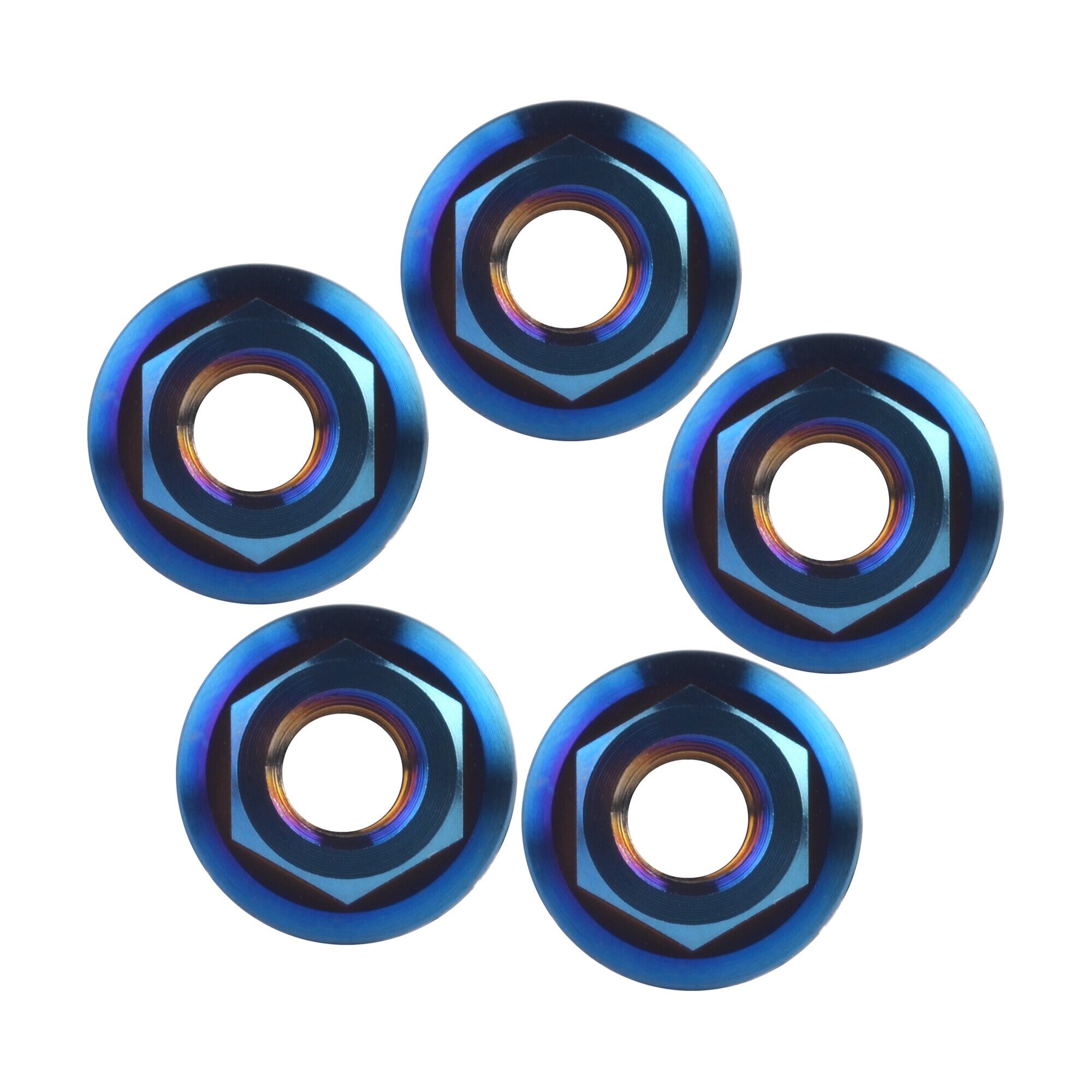 Dadi Flangiati In Titanio ASPEED Per Bici - Da M5 A M16, Lega TC4 Grado 5
