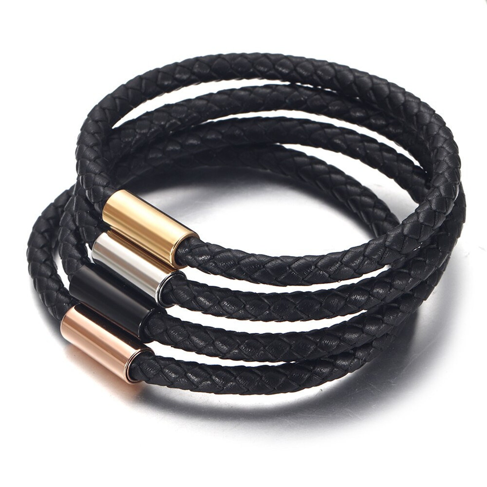 2Pcs Stainless Steel 3mm 5mm Clasps Leather Cord Etsy