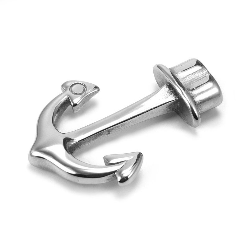 2pcs 316L Stainless Steel Anchor Hook Double Hole Fit 5mm Etsy