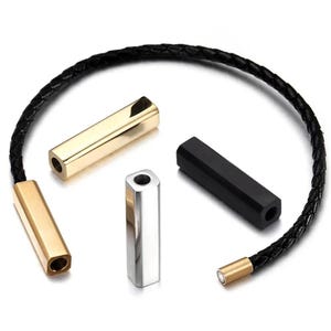 Stainless Steel Magnetic Clasps 3mm 4mm for Leather Cord Bracelet Magnet Lace Buckle Jewelry DIY Making Accessories