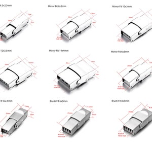 10 pièces Fermoir En Acier Inoxydable À Sertir Mâchoire De Montre Fermoir Pour Bracelet En Cuir En Silicone Fabrication De Bijoux DIY Connecter Boucle En Dentelle image 7