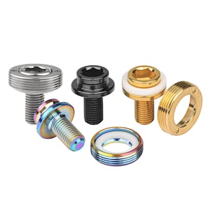 M8x15mm Pitch1.0mm Mountain Bike Center Axle Bolts Waterproof Crank Fixing Screws for Bicycle Accessories