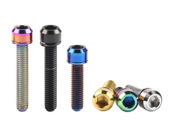 Titanium Alloy Bicycle Bolt: M5/M6 Disc Brake Stem Clamp Screw