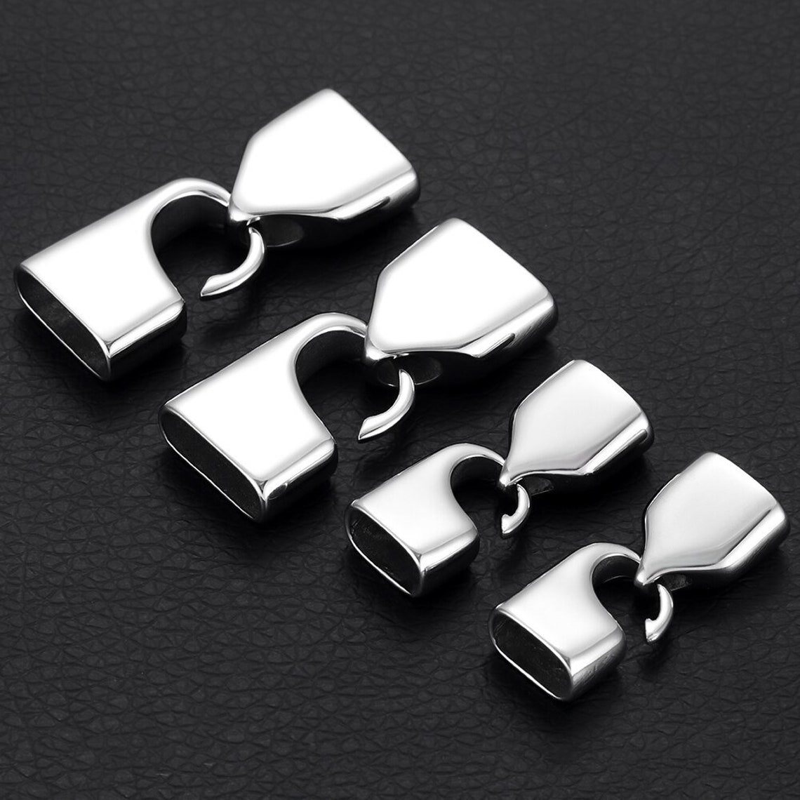 2sets Stainless Steel Hook Clasps Set for 10mm 15mm Flat Etsy