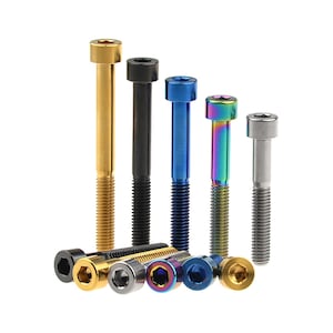 Titanium Ti Bolt M6X10 15 18 20 25 30 35 40 45 50 55 60 65mm Stigma Screw For MTB/Road Bicycle Seatpost Headset Brake