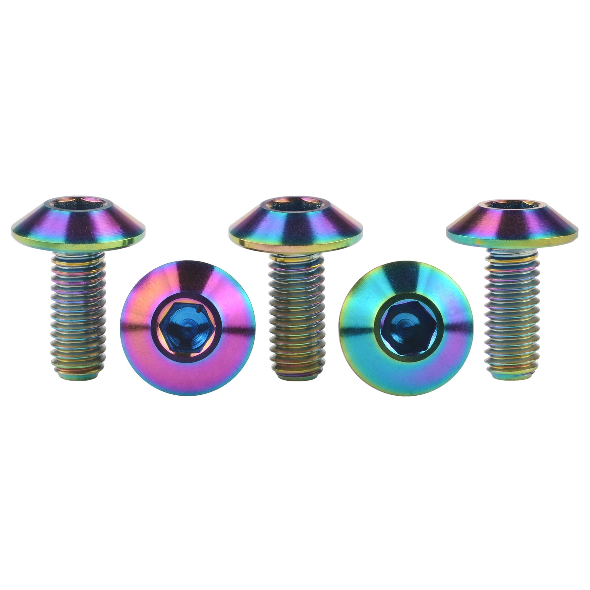 M8 20mm Titanio Bottone Testa Basso Torx Ti Bullone Vite gr5 20 x 1.25 Oro