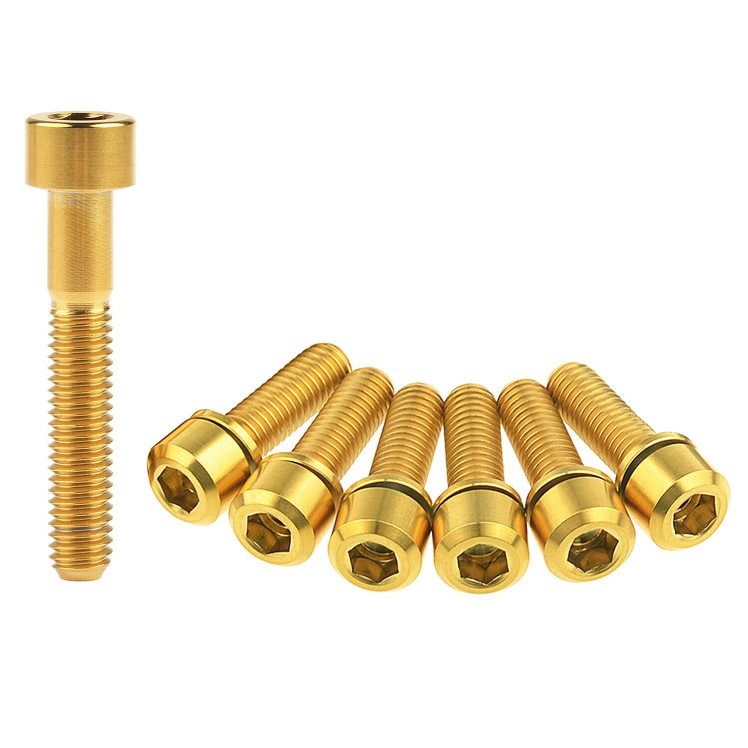 Bulloni In Titanio Per Bicicletta | M5 X 16mm | Testa Conica | Con Rondella | Grado 5 | Conf. Da 6 - Foto 9