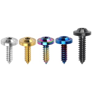 Titanium Screw M4x15 20mm / M5x15 17 20 / M6X15mm Self-Tapping Button Torx Screw Bolt for Motorcycle Bike Car
