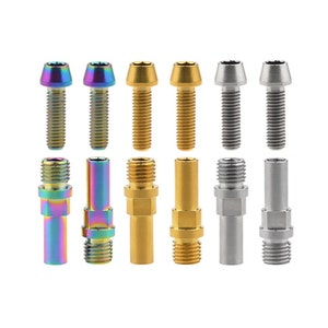 1 Kits Titanium Bolts M10x1.25mm and M6x16mm Bike Repair Replace Brake Post V-Brake Stud Screws
