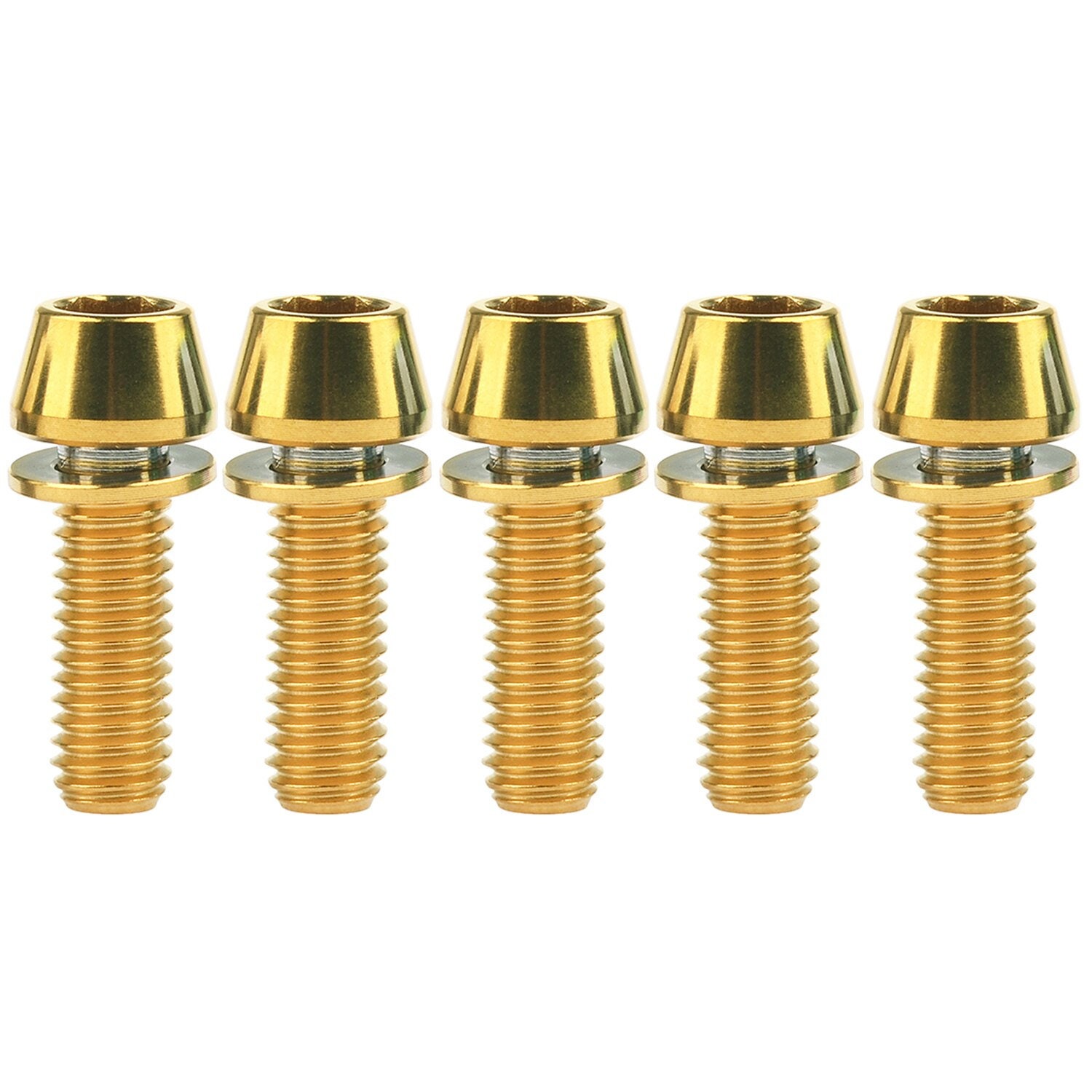 Bulloni Titanio M5x16 Mm Per Adattatore Freno A Disco: Leggeri E Anticorrosione (6 Pz)