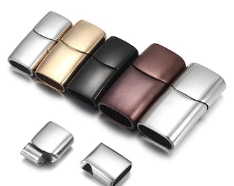 Matte Stainless Steel Magnetic Clasp: DIY Jewelry Making Supplies