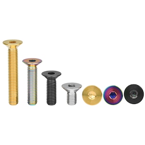 Titanium Bolts M8X15 20 25 30 35 40 45 50 60 65mm Countersunk Head For Bike Brake Cycling Motorcycle Modification