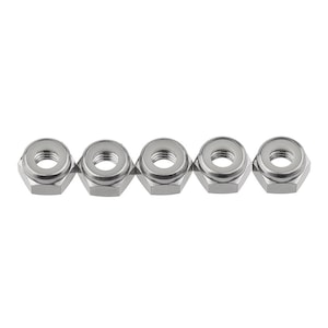 5pcs Titanium Nuts M4 M5 M6 M8 Hex Nylon Insert Lock Nut Self-locking Nylon lock Nut